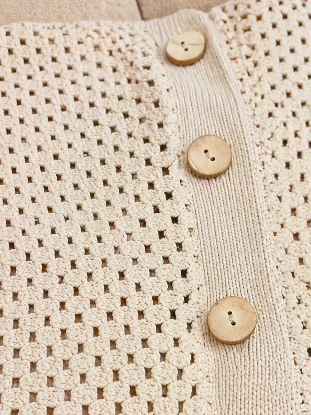 house of harlow 1960 crochet top shorts set cream multi S - Picture 9 of 11